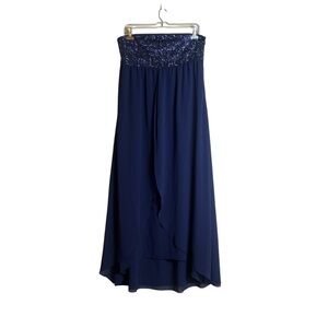NWT! RW&CO blue sequin‎ formal dress. Size large
